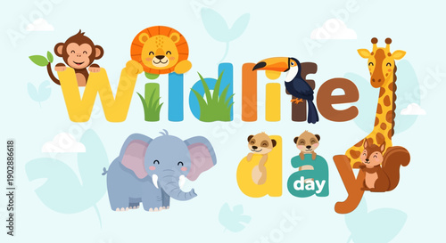 Wildlife Day Celebration with Animals and Nature