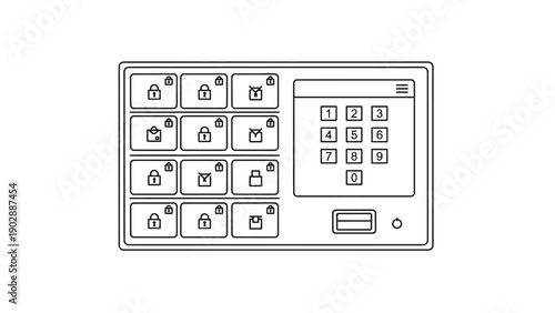 Digital key safe with secure compartments and keypad entry for modern access control system
