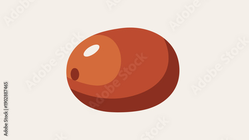 Stylized minimalist coffee bean illustration perfect for modern beverage branding design