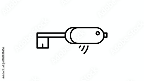 Smart Key Wireless Access System Icon for Modern Security and Connectivity Solutions