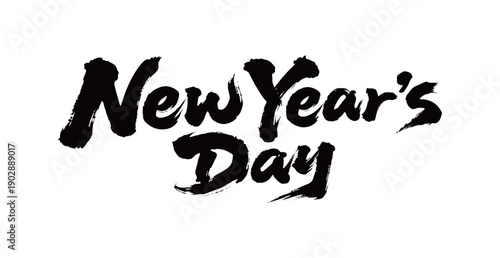 New Year‘s Day Handwriting
