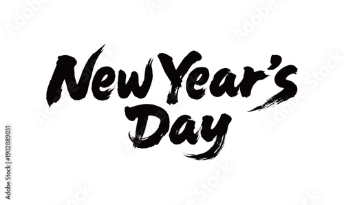 New Year‘s Day Handwriting
