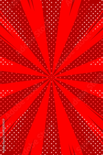 赤色のアメコミ風背景(縦長)