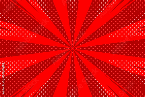 赤色のアメコミ風背景(横長)