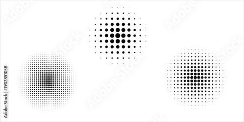 Abstract Halftone Dot Circle Pattern for Modern Design, Visual Art, and Creative Project,vector design,white