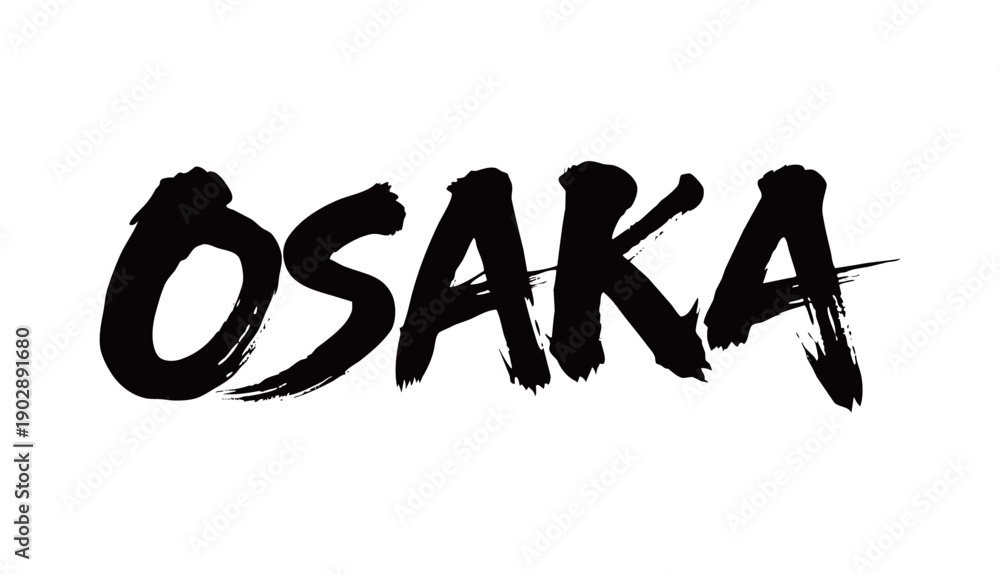 Naklejka premium OSAKA Handwritten 