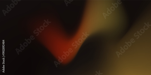 Modern Abstract black and orange light wave background. Gradient mesh effect bright color blend. Blurred fluid colorful mix fluid and grain grunge texture gradation, vector illusrtration art concept
