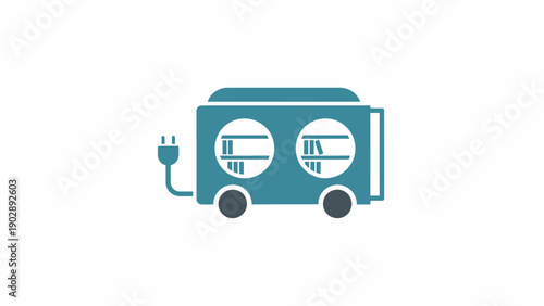 Electric mobile library vehicle concept delivering books for sustainable knowledge access