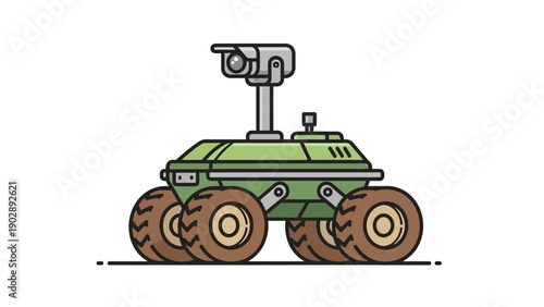 Autonomous Robotic Rover with Integrated Surveillance Camera System for Exploration and Monitoring