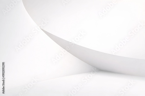 Minimal Curved White Background for Corporate Presentation Layouts