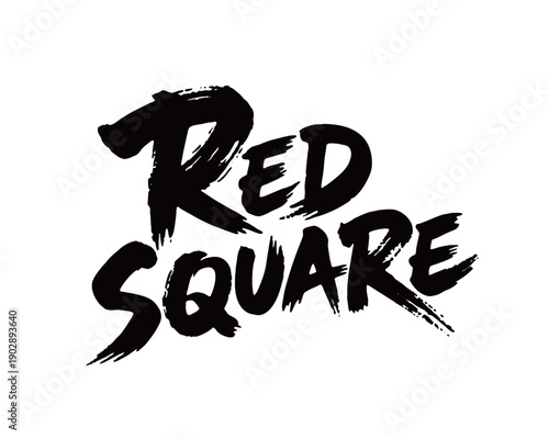 RED SQUARE Handwriting
