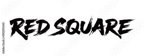 RED SQUARE Handwriting
