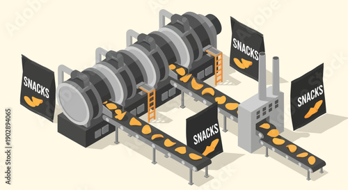 Snack Food Production Line Machinery Equipment.