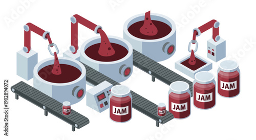 Industrial Jam Production Line Machinery Equipment.