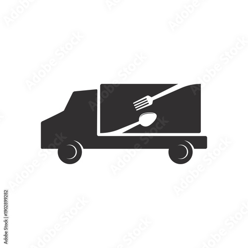 van logo icon illustration simple