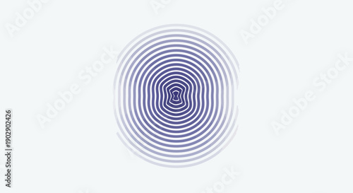 Abstract concentric purple and blue gradient lines forming a captivating digital pattern graphic