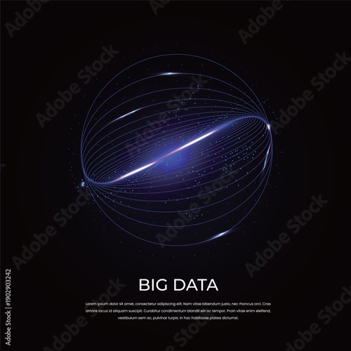 빅데이타 추상적인 배경