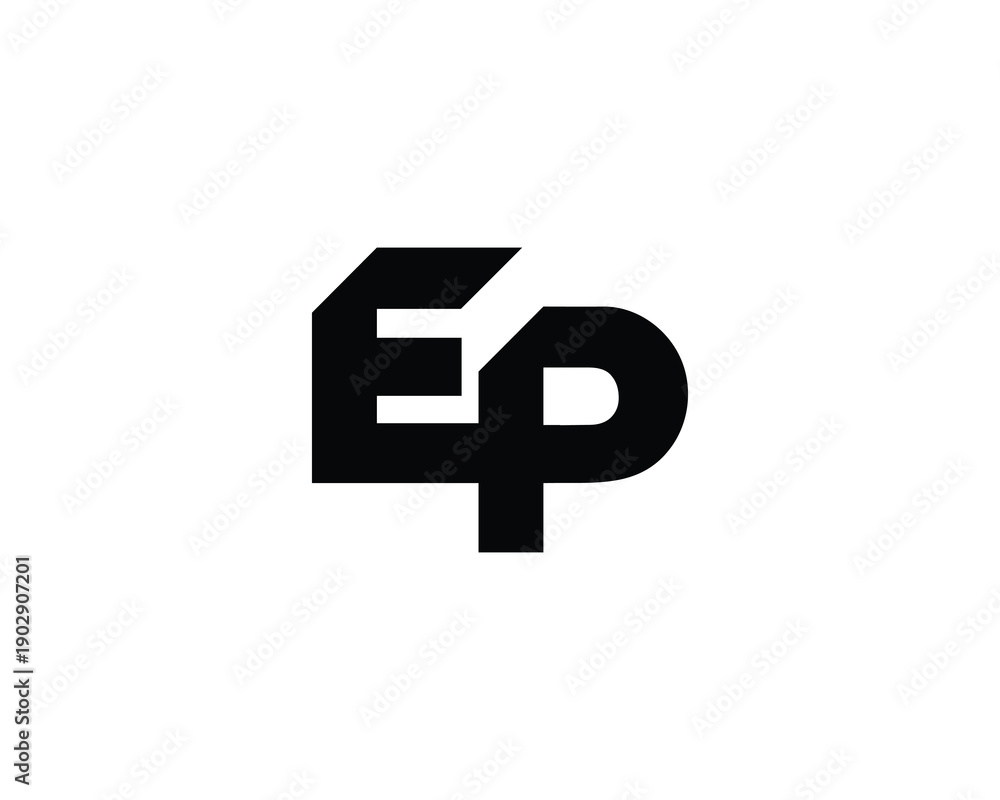 Obraz premium EP Logo Design. EP