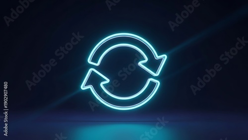 Circular Arrows Icon for Refresh or Sync