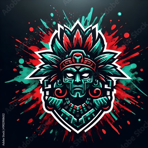 Ahuizotl River Hound Esports Mascot Logo Vector
