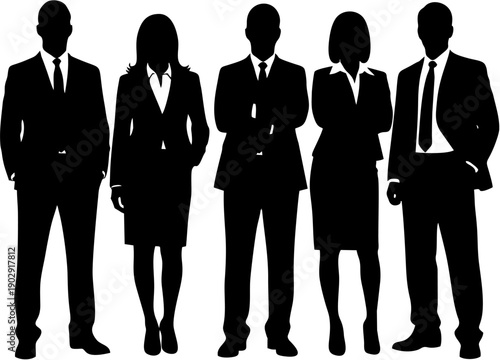 Business people silhouettes