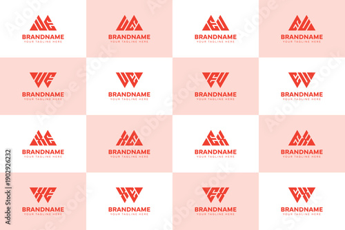 Letters MUE WUE MXE WXE UE XE, suitable for any business