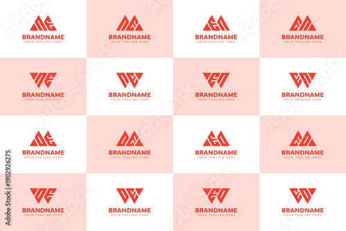 Letters MNE WNE MOE WOE NE OE, suitable for any business