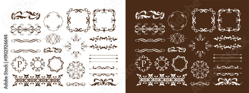 バレンタインデーのゴージャスなフレームデザイン