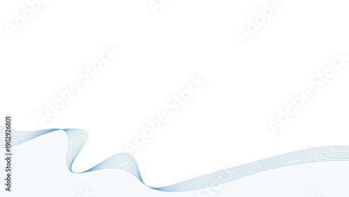 曲線のシンプルなデザインフレーム、波、背景、16:9サイズ