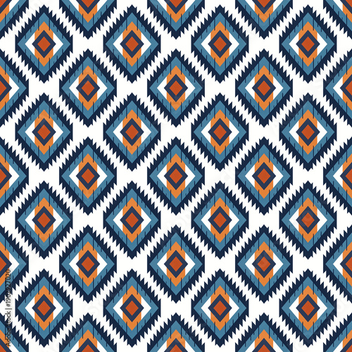 ethnic seamless pattern with aztec ornament. vector illustration.