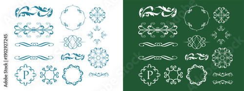 バレンタインデーのゴージャスなフレームデザイン