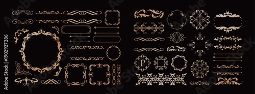 バレンタインデーのゴージャスなフレームデザイン