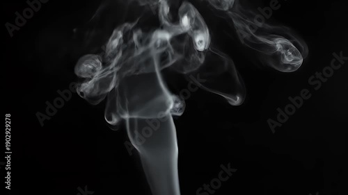 Wallpaper Mural Rising Vaporous Formation Against Black Backdrop Aromatic Smoke Texture Background with Dynamic Movement Mesmerizing Torontodigital.ca