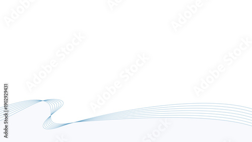 曲線のシンプルなデザインフレーム、波、背景、16:9サイズ