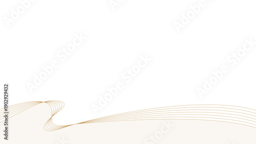 曲線のシンプルなデザインフレーム、波、背景、16:9サイズ