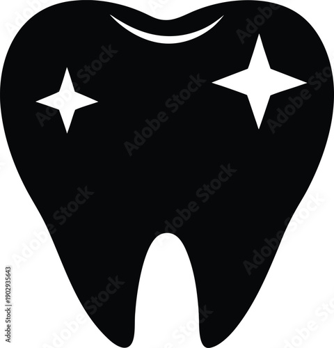 vector illustration of an abstract teeth