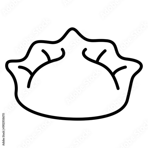 dumpling line icon
