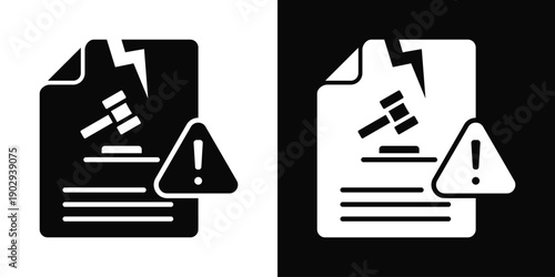 Asset Management Icon White And Black Background Style