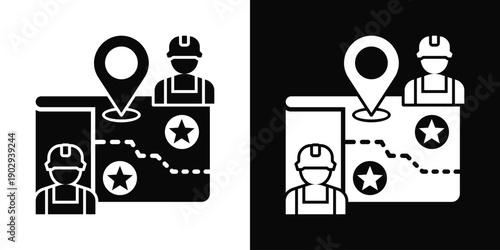 CMDB Icon White And Black Background Style