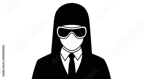 Person wearing protective gear and goggles.