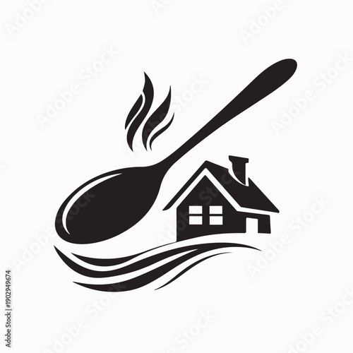 Home Cooking Logo. Home Cooking Logo Stock Illustrations
