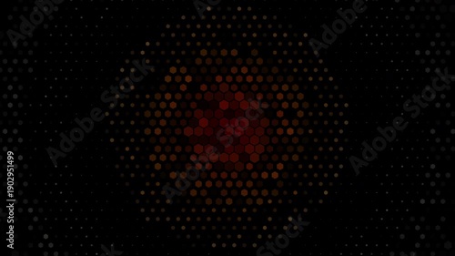 Abstract hexagonal pulsating grid digital pattern background seamless loop suitable for modern digital displays, technology presentations, and event backdrops.
