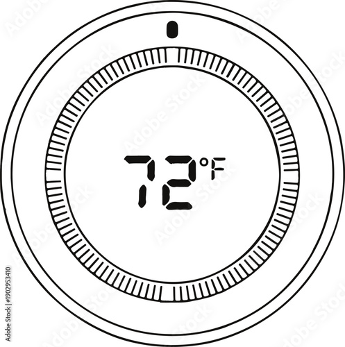 Digital Thermostat Display