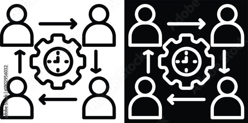 coordination Two-tone version in black and white background