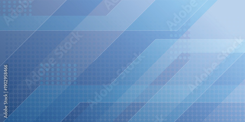 Blue Abstract Geometric Background With Diagonal Stripes And Dots For Tech Or Corporate Use