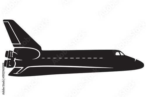 Launch Vehicle on Pad Silhouette Side View