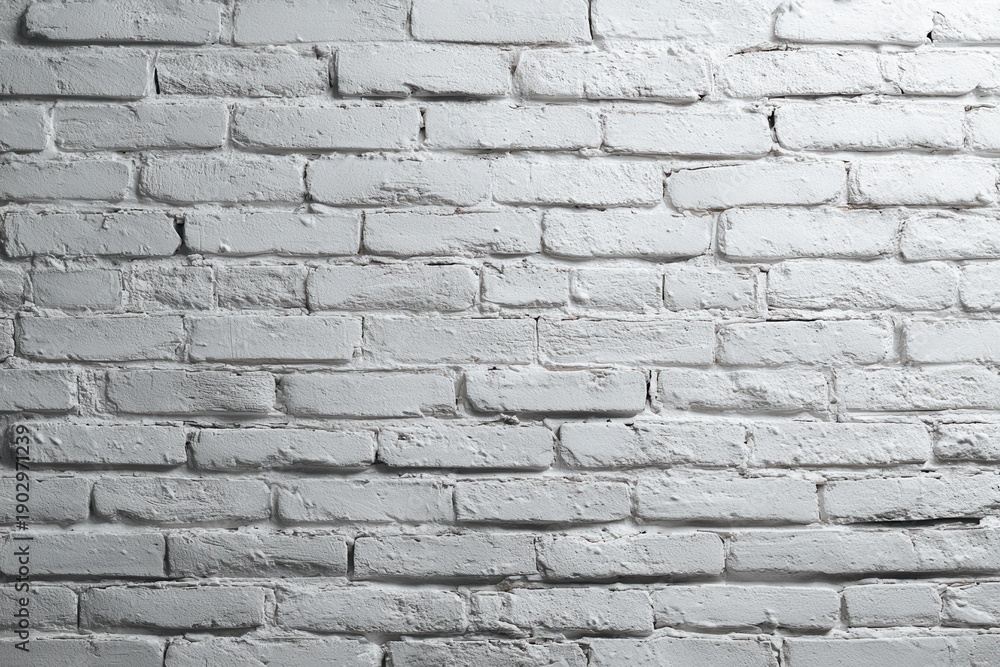 Fototapeta premium Clean White Brick Wall Texture Background
