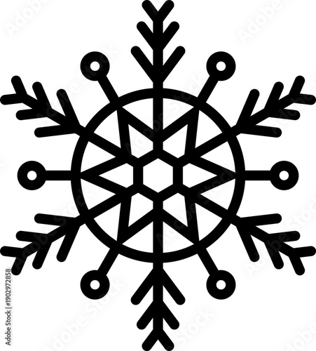 Snowfall and Sparkling Snowflakes