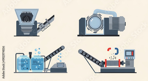 Industrial machinery and equipment for manufacturing and processing applications