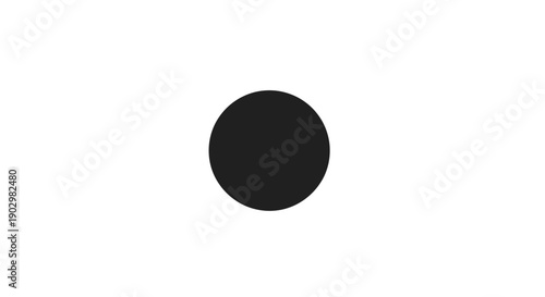 A black circle centered on a plain background viewed from directly above